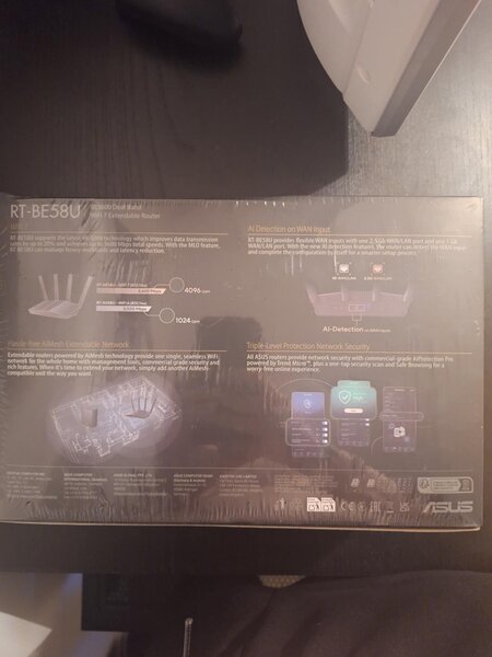 Router Asus BE3600 Dual Band RTBE58U WIFI7